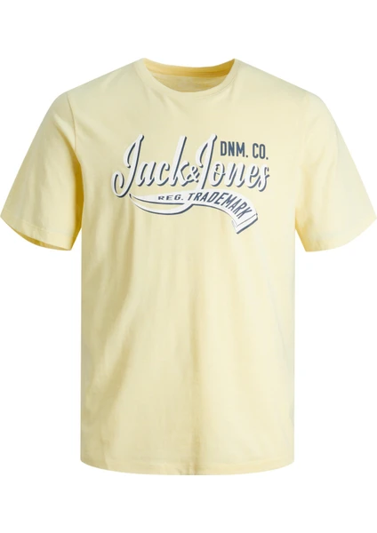 Jack & Jones Baskılı Sarı Erkek Çocuk T-Shirt Jjelogo Tee Ss Neck 2 Col 23/24 Noo