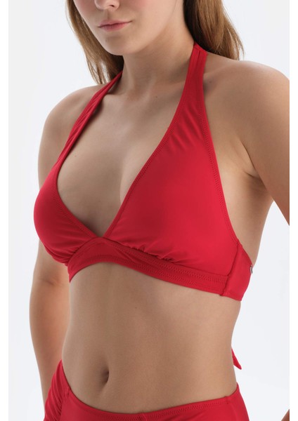Kırmızı Üçgen Geniş Bikini Üst indirimleri