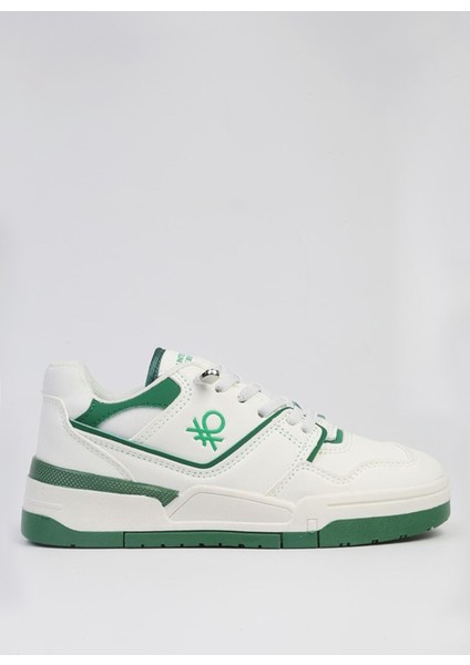 Beyaz - Yeşil Erkek Sneaker Bnı-10082