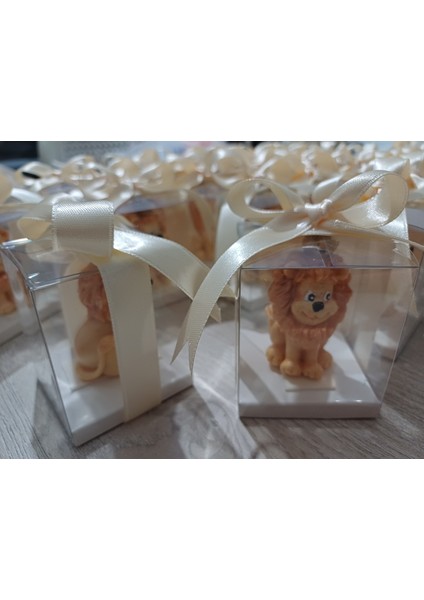 Aslan Mum 15ADET,DOĞUM Günü Hediyesi, Bebek Mevludu, Sünnet Hatırası, Babyshower,diş Partisi,yenidoğan Hediyelik Mum