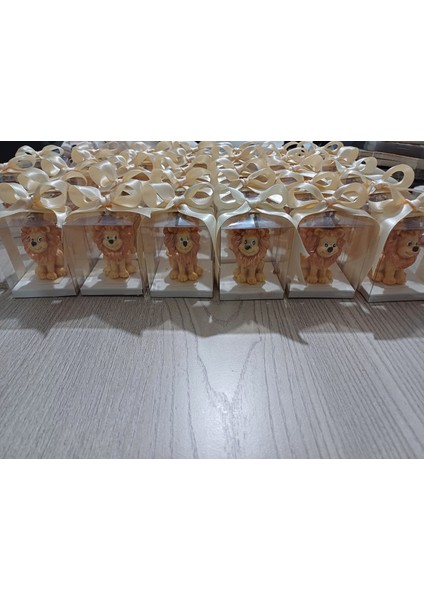 Aslan Mum 15ADET,DOĞUM Günü Hediyesi, Bebek Mevludu, Sünnet Hatırası, Babyshower,diş Partisi,yenidoğan Hediyelik Mum