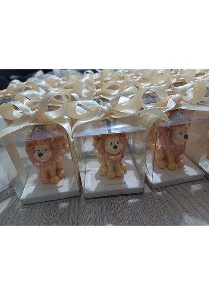 Aslan Mum 15ADET,DOĞUM Günü Hediyesi, Bebek Mevludu, Sünnet Hatırası, Babyshower,diş Partisi,yenidoğan Hediyelik Mum