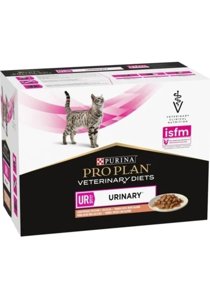 Pro Plan Veterinary Diets Cat Ur Urinary Salmon Yaş Mama 10 x 85 G