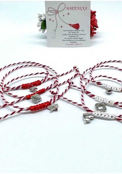 Hediyelik 6’lı Marteniçka Dilek Şans Bileklik Seti modelleri
