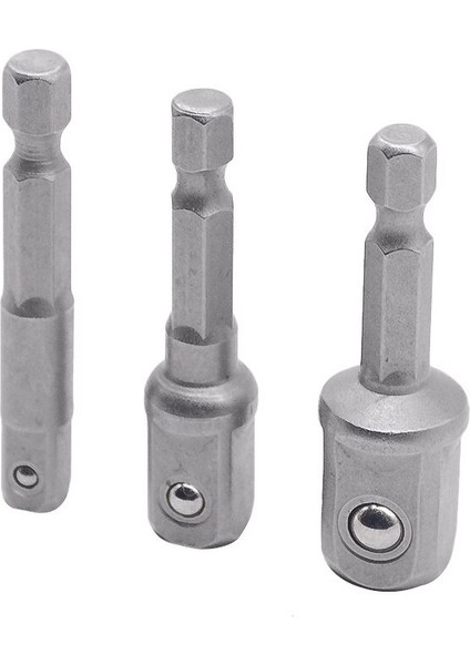 3 Adet/grup 50MM Krom Vanadyum Çelik Soket Adaptörü Hex Shank 1/4 "3/8" 1/2" Uzatma Matkap Uçları Bar Altıgen Uç Seti Elektrikli El Aletleri (Yurt Dışından)