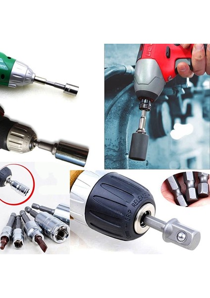 3 Adet Altıgen Anahtar Sürücü Güç Shank Matkap Soket Adaptörü Bit Adaptör Seti 1/4 Tornavida Araçları (Yurt Dışından)
