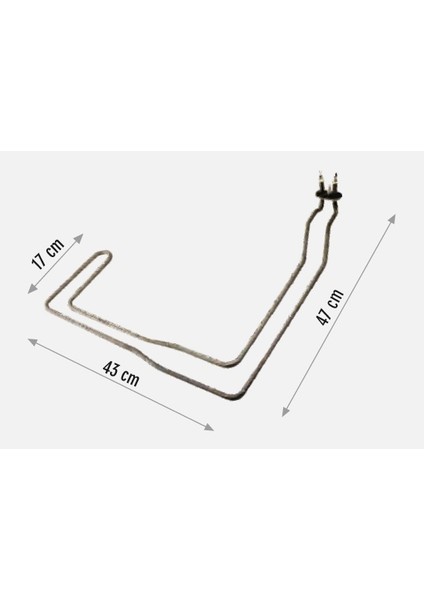 Bulaşık Makine Rezistansı 100400-020353 230 V 2000 W