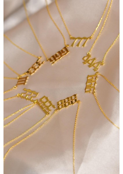 Gold 888 Melek Sayısı Gümüş Denge Kolyesi fiyatları