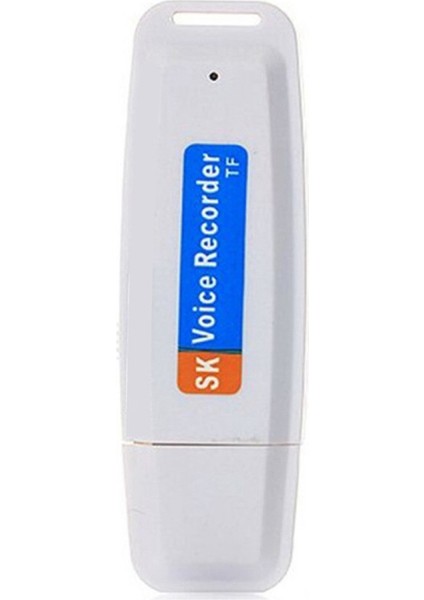 USB Flash Sürücü Dijital Ses Kaydedici (Beyaz) (Yurt Dışından)