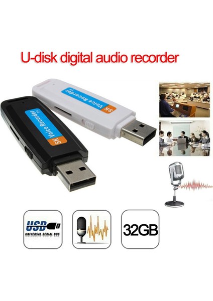 USB Flash Sürücü Dijital Ses Kaydedici (Beyaz) (Yurt Dışından) modelleri