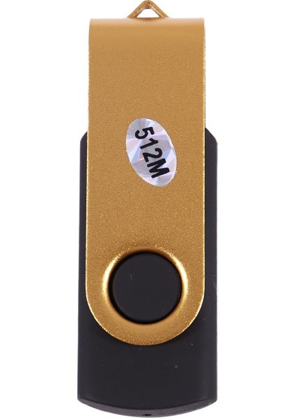 512M Döner Döner USB Flash Bellek Sürücüsü Çubuk U Disk Altın (Yurt Dışından) fiyatları