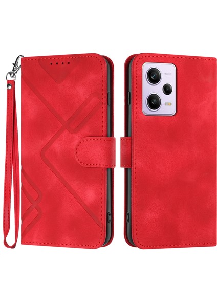 Xiaomi Redmi Note 12 Pro Için Kılıf Kart Yuvası Standlı Flip Cüzdan Pu Deri Manyetik Kapak (Yurt Dışından)