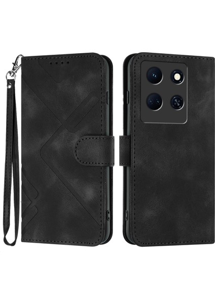 Infinix Note 30 5g Için Kılıf Kart Yuvası Standlı Flip Cüzdan Pu Deri Manyetik Kapak (Yurt Dışından)