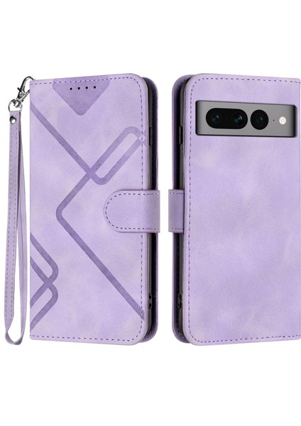Google Pixel 7 Pro Için Kılıf Kart Yuvası Standlı Flip Cüzdan Pu Deri Manyetik Kapak (Yurt Dışından)