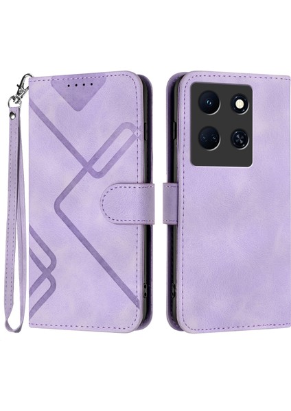 Infinix Note 30 5g Için Kılıf Kart Yuvası Standlı Flip Cüzdan Pu Deri Manyetik Kapak (Yurt Dışından)