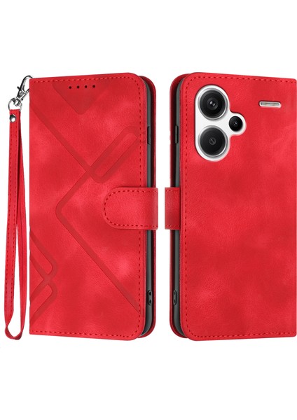 Xiaomi Redmi Note 13 Pro Plus Için Kılıf Kart Yuvası Standlı Flip Cüzdan Pu Deri Manyetik Kapak (Yurt Dışından)
