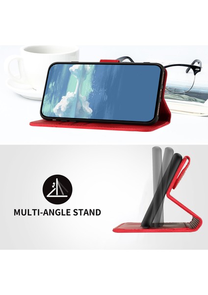 Xiaomi Redmi Note 13 Pro Plus Için Kılıf Kart Yuvası Standlı Flip Cüzdan Pu Deri Manyetik Kapak (Yurt Dışından)
