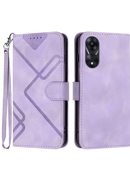 Oppo A78 4g Için Kılıf Kart Yuvası Standlı Flip Cüzdan Pu Deri Manyetik Kapak (Yurt Dışından)