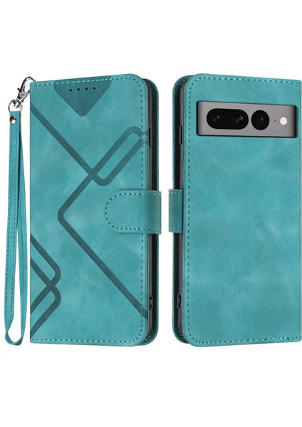 Google Pixel 7 Pro Için Kılıf Kart Yuvası Standlı Flip Cüzdan Pu Deri Manyetik Kapak (Yurt Dışından)