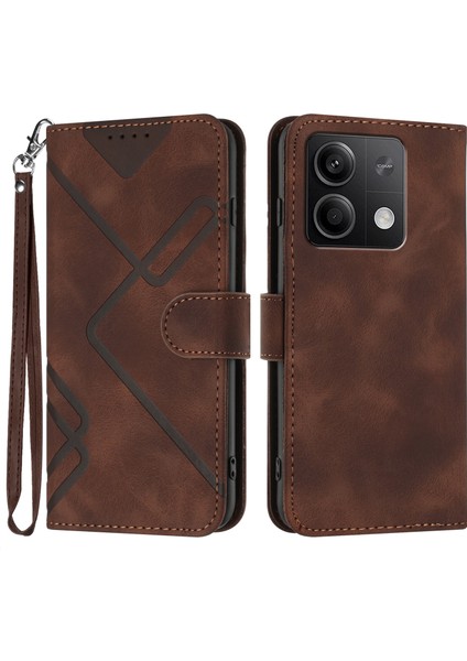 Xiaomi Redmi Note 13 5g Için Kılıf Kart Yuvası Standlı Flip Cüzdan Pu Deri Manyetik Kapak (Yurt Dışından)