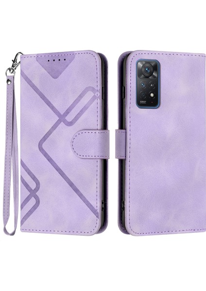 Xiaomi Redmi Note 11 Pro Için Kılıf Kart Yuvası Standlı Flip Cüzdan Pu Deri Manyetik Kapak (Yurt Dışından)