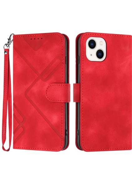iPhone 15 Pro Için Kılıf Kart Yuvası Standlı Flip Cüzdan Pu Deri Manyetik Kapak (Yurt Dışından)