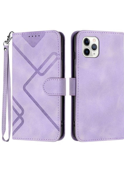 iPhone 11 Pro Için Kılıf Kart Yuvası Standlı Flip Cüzdan Pu Deri Manyetik Kapak (Yurt Dışından)