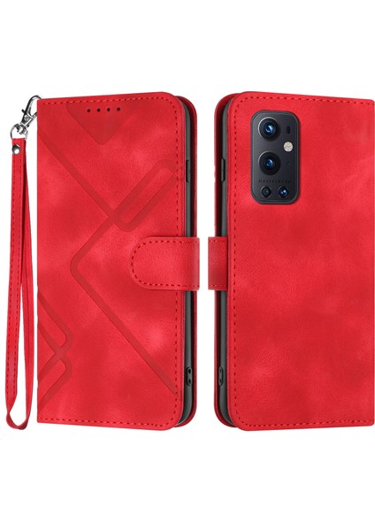 Oneplus 9 Pro Için Kılıf Kart Yuvası Standlı Flip Cüzdan Pu Deri Manyetik Kapak (Yurt Dışından)