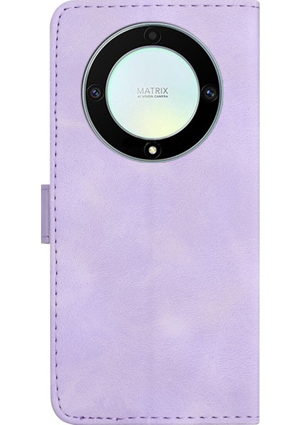 Honor Magic 5 Lite Için Kılıf Kart Yuvası Standlı Flip Cüzdan Pu Deri Manyetik Kapak (Yurt Dışından)
