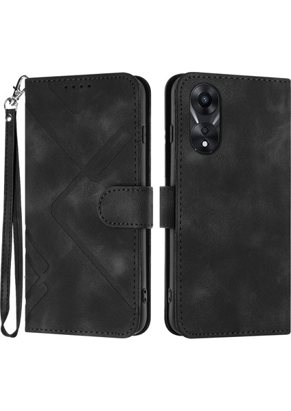 Oppo A78 4g Için Kılıf Kart Yuvası Standlı Flip Cüzdan Pu Deri Manyetik Kapak (Yurt Dışından)