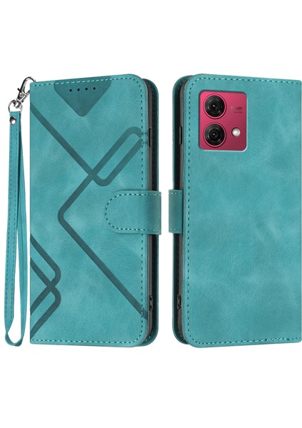 Motorola Moto G84 5g Için Kılıf Kart Yuvası Standlı Flip Cüzdan Pu Deri Manyetik Kapak (Yurt Dışından)