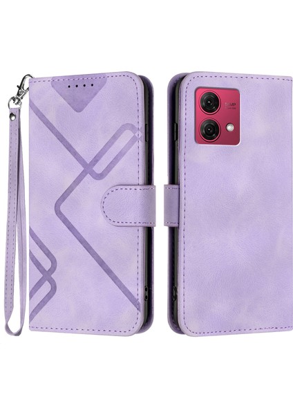 Motorola Moto G84 5g Için Kılıf Kart Yuvası Standlı Flip Cüzdan Pu Deri Manyetik Kapak (Yurt Dışından)