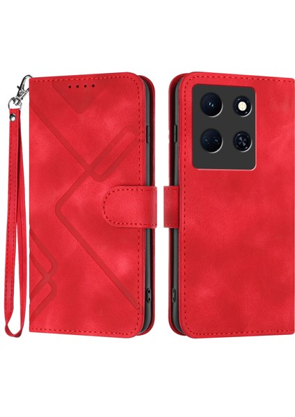Infinix Note 30 5g Için Kılıf Kart Yuvası Standlı Flip Cüzdan Pu Deri Manyetik Kapak (Yurt Dışından)