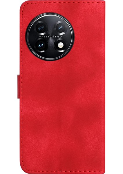Oneplus 11 Için Kılıf Kart Yuvası Standlı Flip Cüzdan Pu Deri Manyetik Kapak (Yurt Dışından)