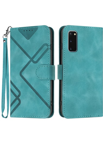 Samsung Galaxy S20 Için Kılıf Kart Yuvası Standlı Flip Cüzdan Pu Deri Manyetik Kapak (Yurt Dışından)