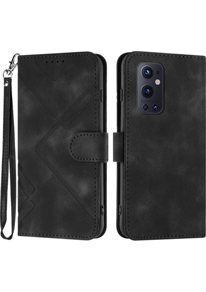 Oneplus 9 Pro Için Kılıf Kart Yuvası Standlı Flip Cüzdan Pu Deri Manyetik Kapak (Yurt Dışından)