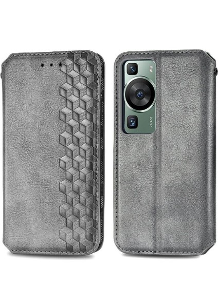 Huawei P60 Zarif Iş Cüzdan Fonksiyonu Için Kılıf Deri Kılıf Flip (Yurt Dışından)