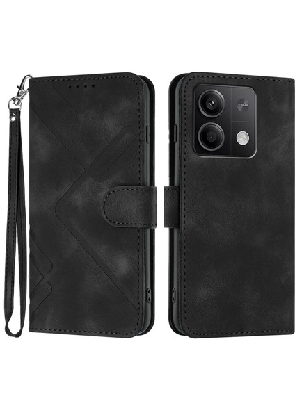 Xiaomi Redmi Note 13 5g Için Kılıf Kart Yuvası Standlı Flip Cüzdan Pu Deri Manyetik Kapak (Yurt Dışından)