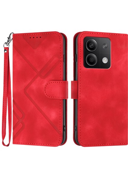 Xiaomi Redmi Note 13 5g Için Kılıf Kart Yuvası Standlı Flip Cüzdan Pu Deri Manyetik Kapak (Yurt Dışından)