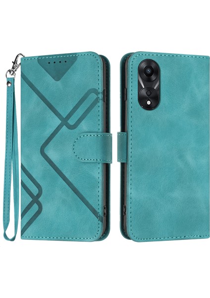 Oppo A78 4g Için Kılıf Kart Yuvası Standlı Flip Cüzdan Pu Deri Manyetik Kapak (Yurt Dışından)