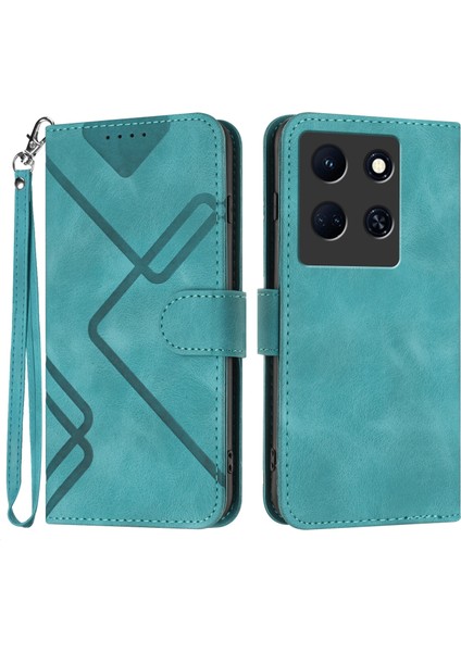 Infinix Note 30 5g Için Kılıf Kart Yuvası Standlı Flip Cüzdan Pu Deri Manyetik Kapak (Yurt Dışından)