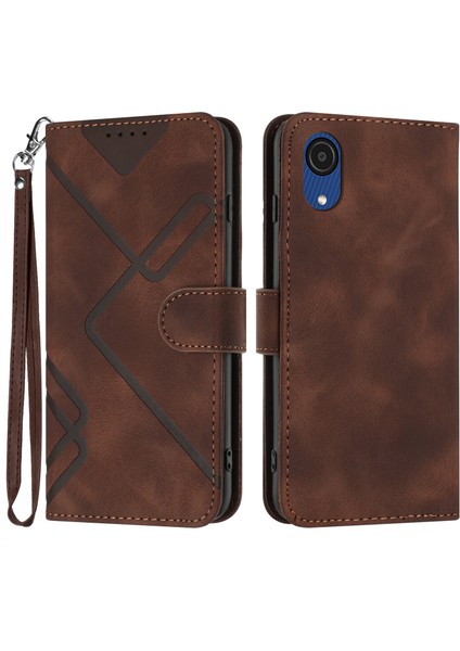 Samsung Galaxy A03 Core Için Kılıf Kart Yuvası Standlı Flip Cüzdan Pu Deri Manyetik Kapak (Yurt Dışından)