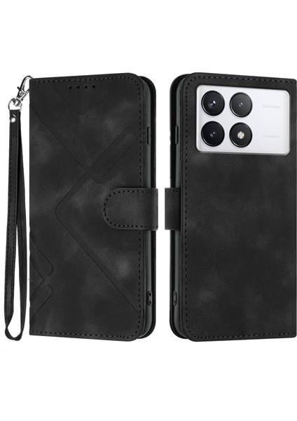 Xiaomi Redmi K70 Için Kılıf Kart Yuvası Standlı Flip Cüzdan Pu Deri Manyetik Kapak (Yurt Dışından)