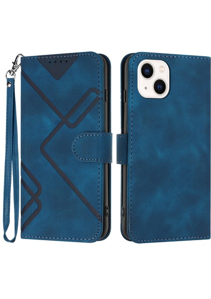 iPhone 13 Mini Için Kılıf Kart Yuvası Standlı Flip Cüzdan Pu Deri Manyetik Kapak (Yurt Dışından)