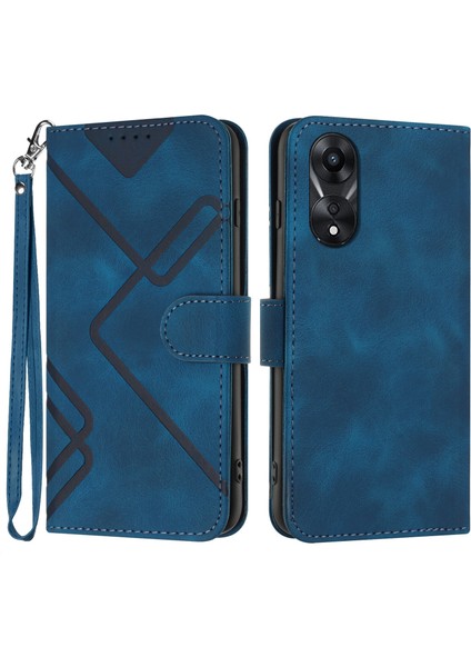 Oppo A78 4g Için Kılıf Kart Yuvası Standlı Flip Cüzdan Pu Deri Manyetik Kapak (Yurt Dışından)