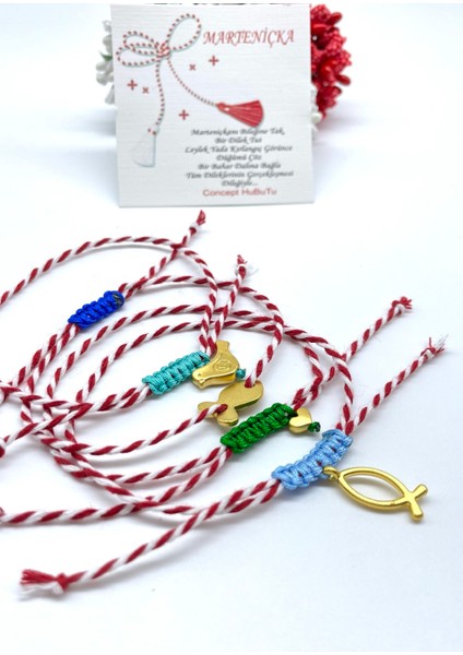 Hediyelik 4’lü Marteniçka Dilek Şans Bileklik Seti modelleri