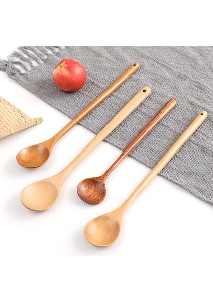 No.1 Tarzı Tahta Kaşık Ahşap Çorba Kaşıkları Yemek Için Karıştırma Karıştırma Pişirme Uzun Saplı Kaşık Japon Tarzı Mutfak Gereçleri (Yurt Dışından)