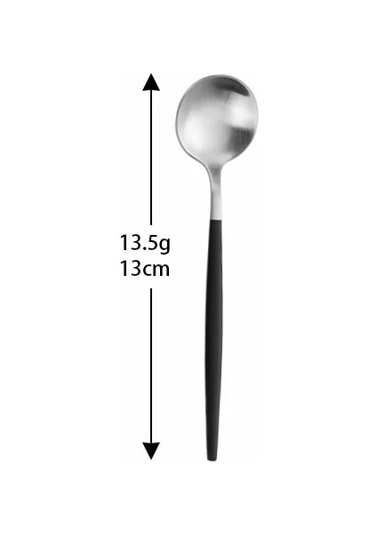 Siyah Gümüş Tarzı 1 Adet Kahve Kaşıksız Çelik Kaşık Bal Çay Kahve Uzun Saplı Karıştırma Kaşığı Çay Kaşığı Gadget Mutfak Aletleri Aksesuarları (Yurt Dışından)