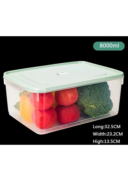 8000ML Tarzı Dondurucu Gıda Saklama Kutuları Şeffaf Plastik Kiler Mutfak Organizasyon Takım Elbise Buzdolabı Gıda Meyve Sebzelik Taşınabilir Saklama Kutusu (Yurt Dışından)
