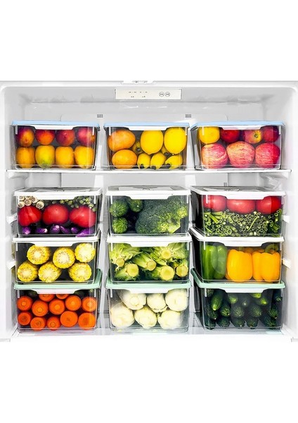 8000ML Tarzı Dondurucu Gıda Saklama Kutuları Şeffaf Plastik Kiler Mutfak Organizasyon Takım Elbise Buzdolabı Gıda Meyve Sebzelik Taşınabilir Saklama Kutusu (Yurt Dışından) modelleri